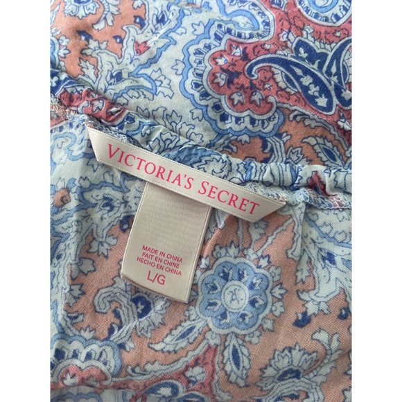 Victoria secret paisley print sleep tank top size large - Picture 3 of 4